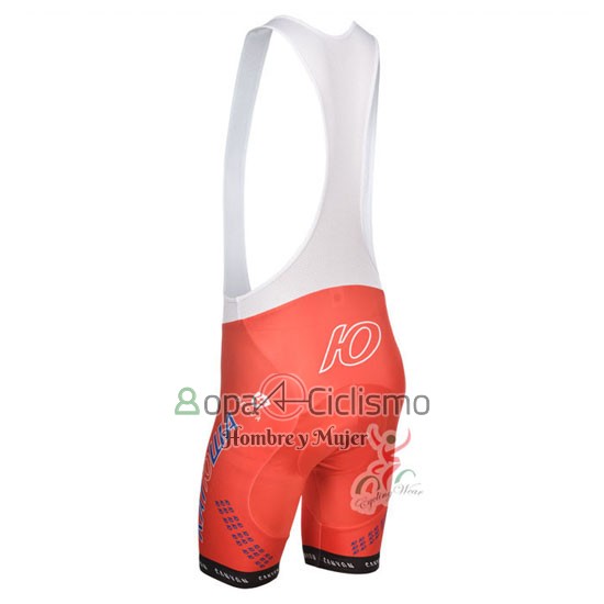 Katusha Ropa Ciclismo Culotte Corto 2014 Mangas Cortas Blanco y Rojo